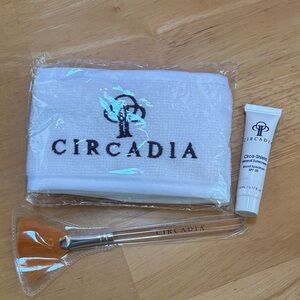 New Circadia SpaHeadband and Fan Brush. CircaShield Mineral Sunscreen, SPF30.